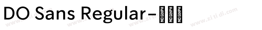 DO Sans Regular字体转换
